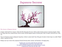 Tablet Screenshot of japanese-incense.com